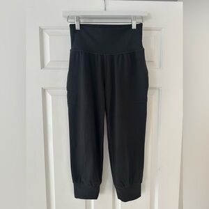 Athleta Salutation Crop Jogger XSP, Black High-Waisted